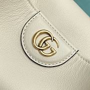 	 Colestore GG Diana Small White Leather Shoulder Bag 30×8.5×26 - 4