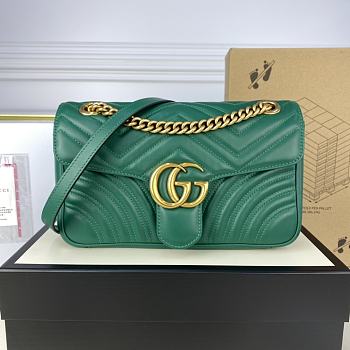 	 Colestore Gucci GG Marmont Green 26*15*7cm