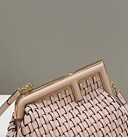 	 Colestore Fendi First Small Pink Bag 24x9x18cm - 3
