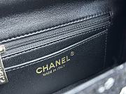 Colestore Chanel Box bag, Tweed, sequins & gold-tone metal, black & white - 5