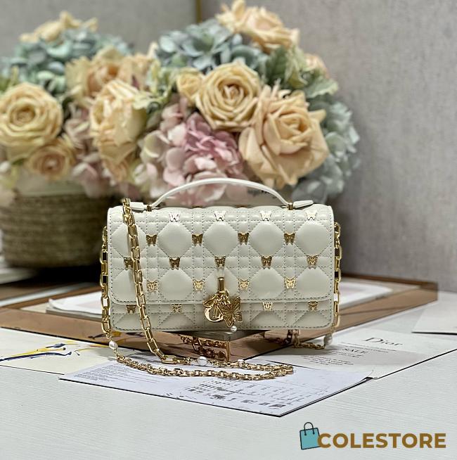 Colestore Dior Cannage Butterfly White Size 21 x 11.5 x 4.5cm - 1
