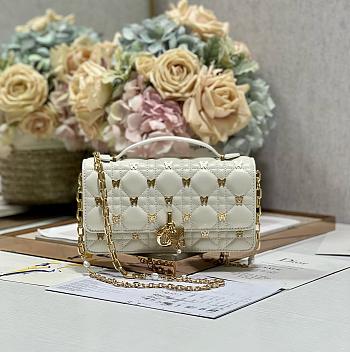 Colestore Dior Cannage Butterfly White Size 21 x 11.5 x 4.5cm