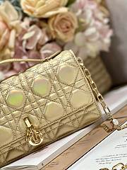 Colestore Miss Dior Chain Pouch Gold Cannage Lambskin 21 x 11.5 x 4.5cm - 4