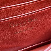 	 Colestore Miss Dior Chain Pouch Red Patent  Cannage Lambskin 21 x 11.5 x 4.5cm - 4