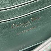 	 Colestore Miss Dior Chain Pouch Green Patent Cannage Lambskin 21 x 11.5 x 4.5cm - 3