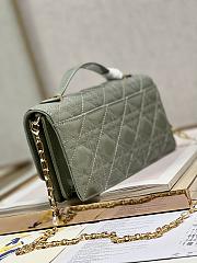 	 Colestore Miss Dior Chain Pouch Grey Patent Cannage Lambskin 21 x 11.5 x 4.5cm - 5