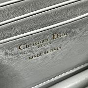 	 Colestore Miss Dior Chain Pouch Grey Patent Cannage Lambskin 21 x 11.5 x 4.5cm - 3