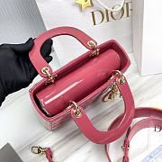 Colestore Dior Lady ABC Patent Pink Size 20 x 17 x 8 cm  - 2