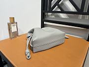Colestore Mini Flamenco Clutch In Nappa Calfskin Grey Size 24*18*9cm - 2