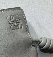 Colestore Mini Flamenco Clutch In Nappa Calfskin Grey Size 24*18*9cm - 5
