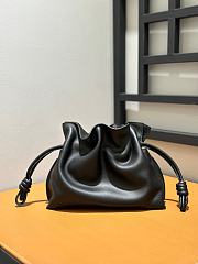 	 Colestore Mini Flamenco Clutch In Nappa Calfskin Black Size 24*18*9cm - 6