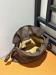 	 Colestore Mini Flamenco Clutch In Nappa Calfskin Brown Size 24*18*9cm - 3