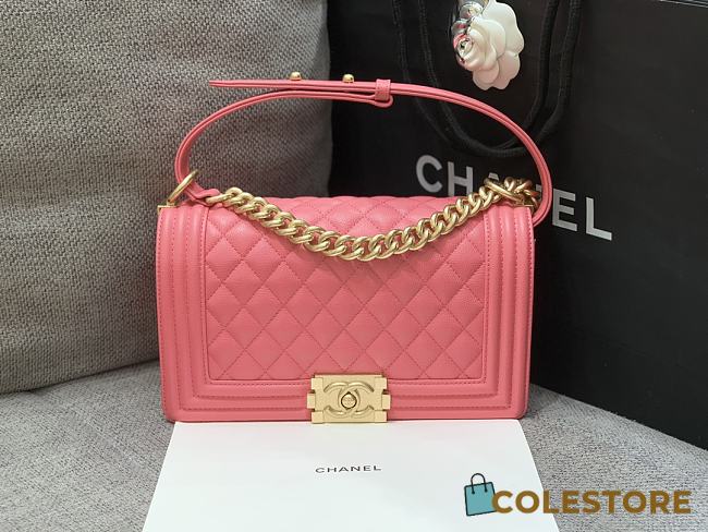 Colestore Chanel Leboy Pink Gold Hardware Size 25cm - 1
