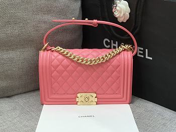 Colestore Chanel Leboy Pink Gold Hardware Size 25cm