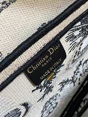 Colestore Dior Saddle-Tas Beige Veelkleurig Butterfly Bandana-Borduurs 25cm - 2