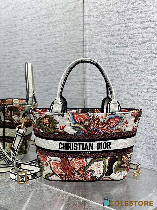 Colestore Dior Hat Basket Bag Natural Multicolor Size 27*20*8cm - 1