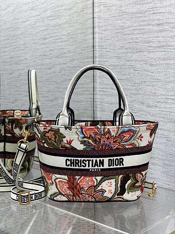 Colestore Dior Hat Basket Bag Natural Multicolor Size 27*20*8cm