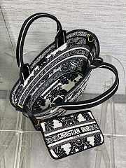 	 Colestore Dior Hat Basket Bag White and Black 27*20*8cm - 2
