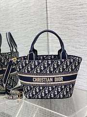 	 Colestore Dior Hat Basket Bag Blue 27*20*8cm - 1