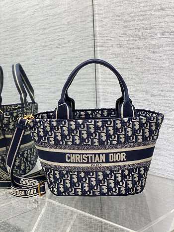 	 Colestore Dior Hat Basket Bag Blue 27*20*8cm