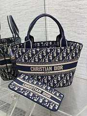 	 Colestore Dior Hat Basket Bag Blue 27*20*8cm - 4
