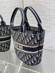 	 Colestore Dior Hat Basket Bag Blue 27*20*8cm - 3