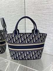 	 Colestore Dior Hat Basket Bag Blue 27*20*8cm - 2