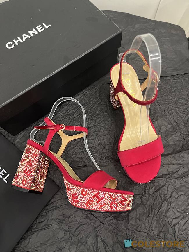 	 Colestore Chanel Heels Red Pump  - 1