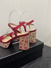 	 Colestore Chanel Heels Red Pump  - 3