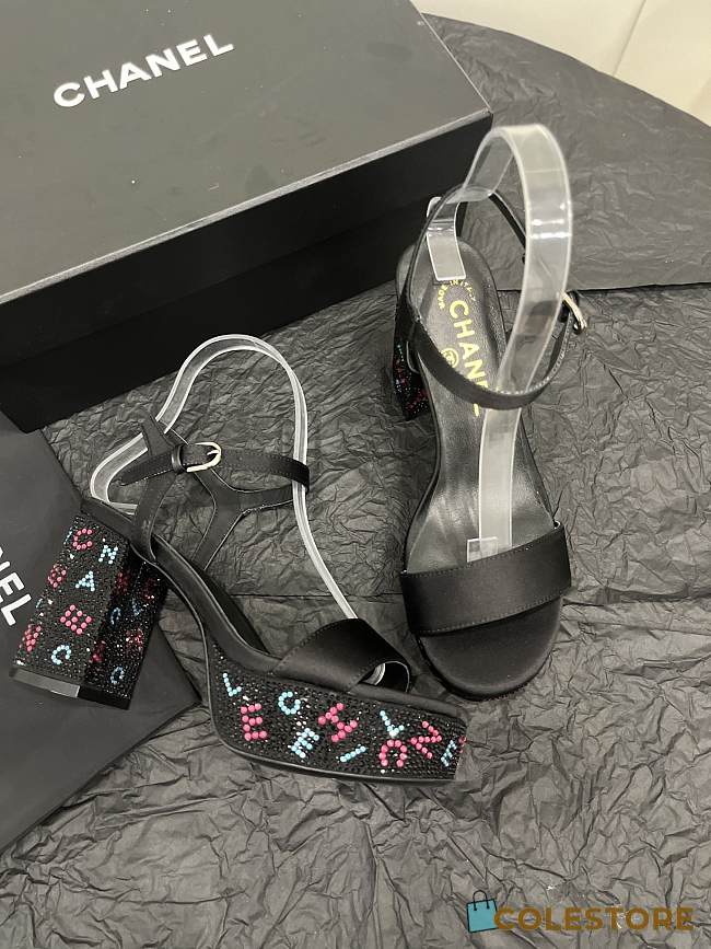 	 Colestore Chanel Heels Black Pump - 1