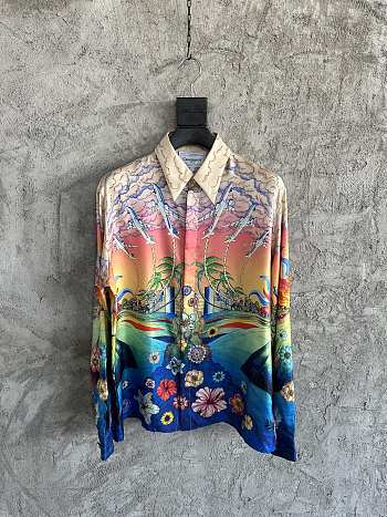 Casablancabrand Casual Shirts Men Blue