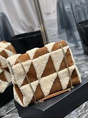 Colestore Jamie 4.0 In Suede And Shearling Patchwork 38×26×12cm - 3
