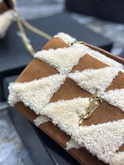 	 Colestore Jamie In Suede And Shearling Patchwork 25×15×7.5cm - 3