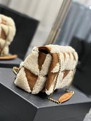 	 Colestore Jamie In Suede And Shearling Patchwork 25×15×7.5cm - 4