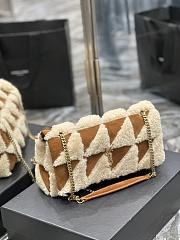 	 Colestore Jamie In Suede And Shearling Patchwork 25×15×7.5cm - 2