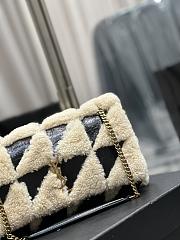 	 Colestore Jamie In Suede And Shearling Patchwork Black 25×15×7.5cm - 4