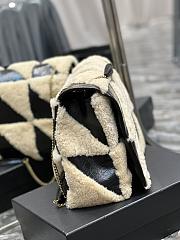 	 Colestore Jamie 4.0 In Suede And Shearling Patchwork Black 38×26×12cm - 4