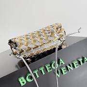 	 Colestore Bottega Veneta Mini Hop Silver Gold 22*12*7cm - 3
