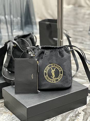 Colestore YSL Rive Gauche Laced Bucket Bag 21×23×14cm