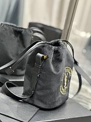 Colestore YSL Rive Gauche Laced Bucket Bag 21×23×14cm - 4