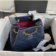 Chanel's Gabrielle Small Backpack Blue And Black A94485 VS09477 - 5