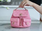 Colestore Chanel Backpack Duma Pink Mini Size 16.5x17.6x20cm - 1