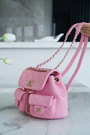 Colestore Chanel Backpack Duma Pink Mini Size 16.5x17.6x20cm - 2
