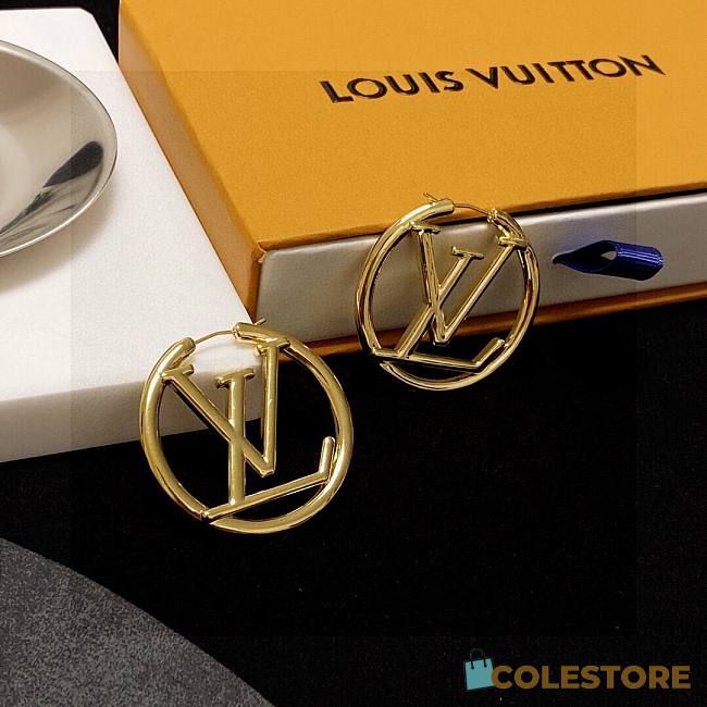	 Colestore Louis Vuitton Earrings Gold - 1