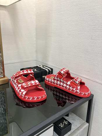 Colestore Chanel Slipper Red