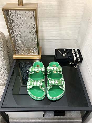 	 Colestore Chanel Slipper Green