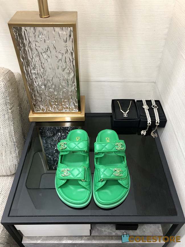 	 Colestore Chanel Slipper Green 01 - 1