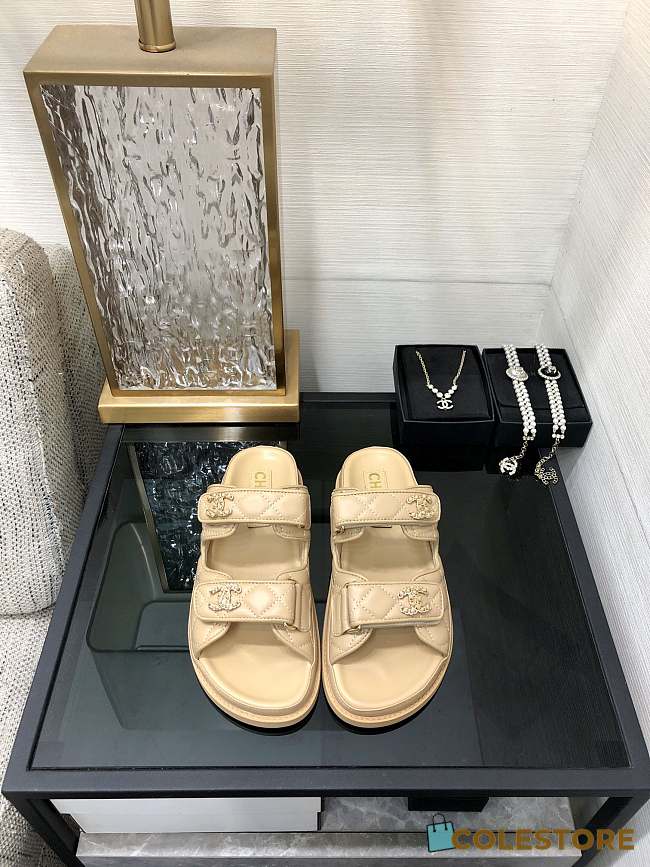 	 Colestore Chanel Slipper Beige 01 - 1