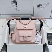 	 Colestore Chanel Duma Cargo Backpack Light Pink Size 19.5X18X10cm - 1