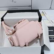 	 Colestore Chanel Duma Cargo Backpack Light Pink Size 19.5X18X10cm - 4